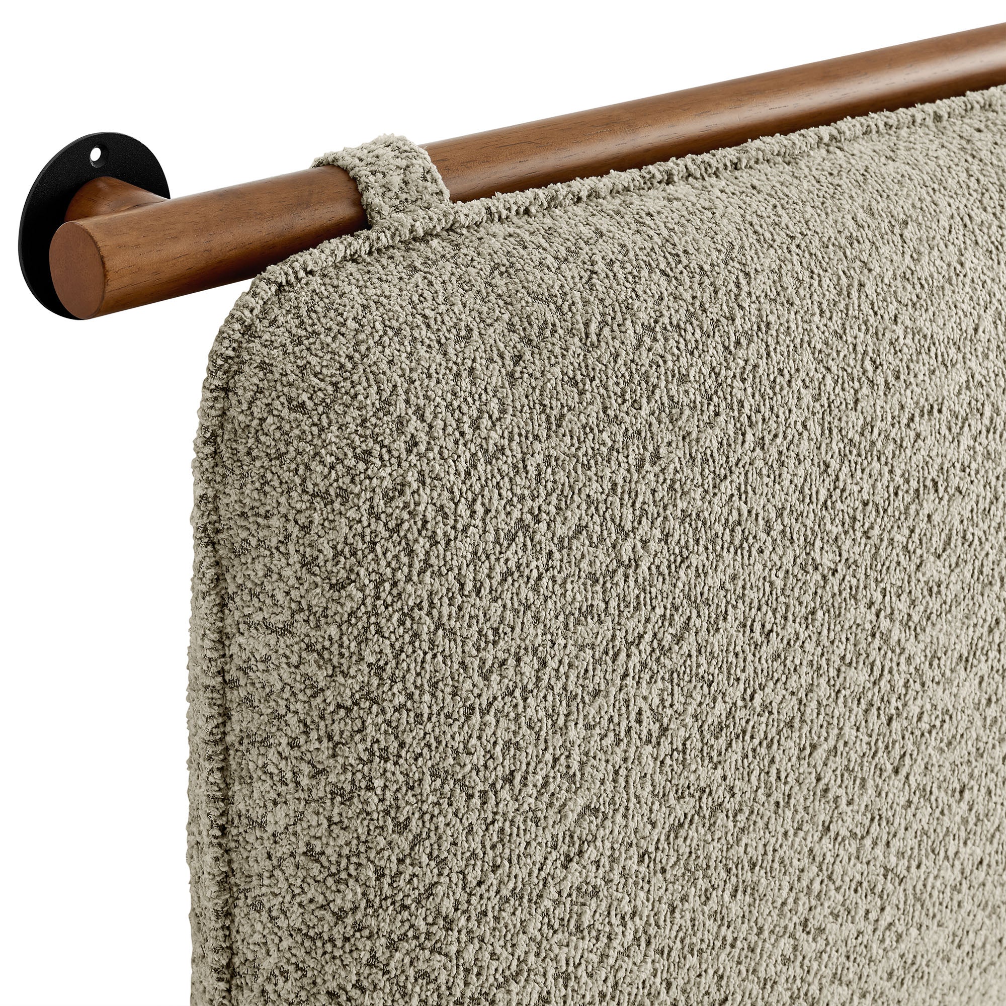 Anela Wall-Mounted Chenille Upholstered King Size Headboard by Modway