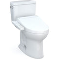 TOTO Drake Two-Piece Elongated 1.6 GPF Washlet+ Toilet with C2 Bidet Seat, Cotton White