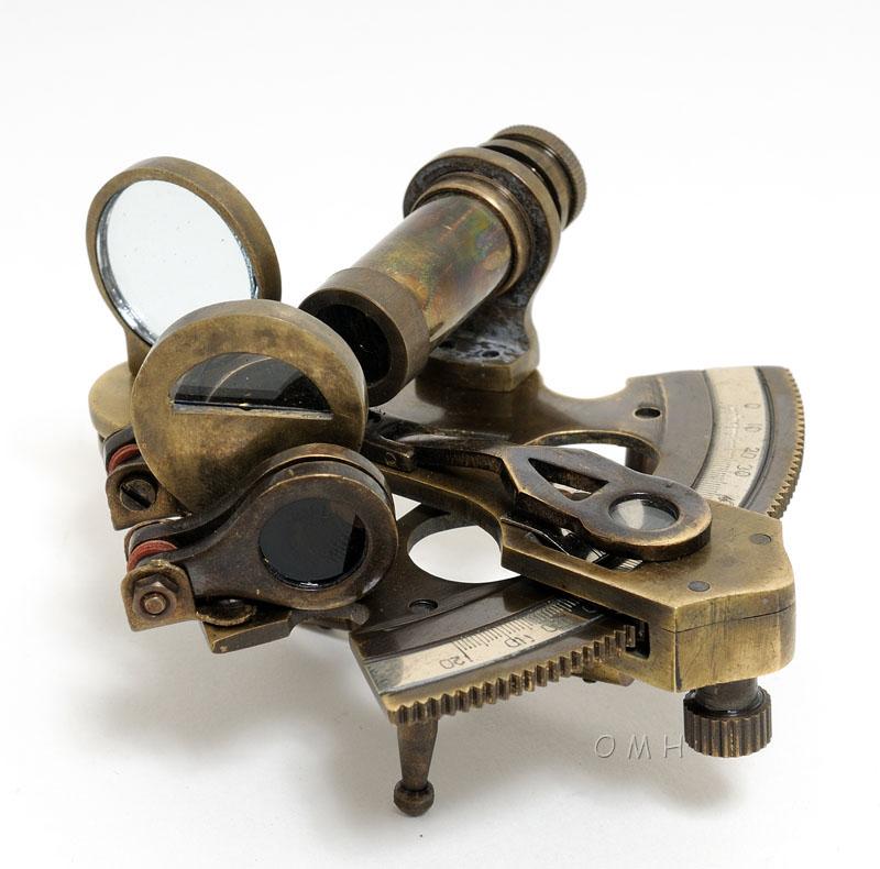 Nautical Sextant in leather case (Small)