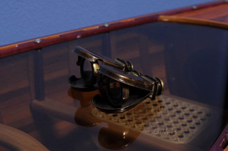 Folding Binocular in wood box