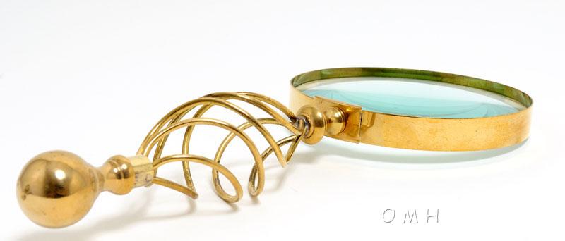 Magnifier in wood box- 5 inches