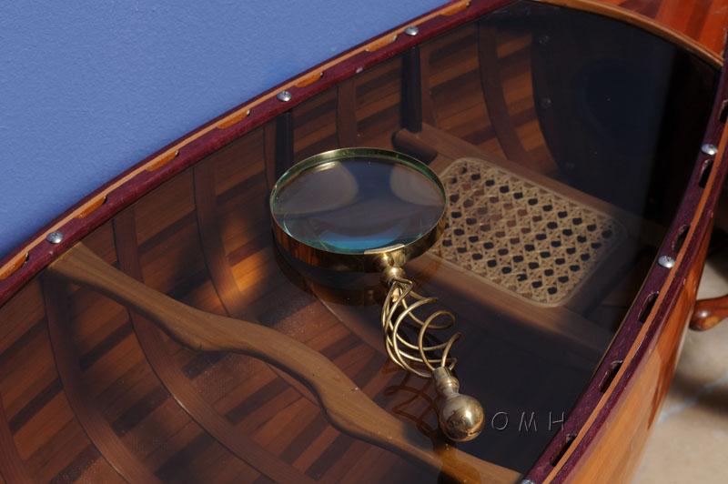 Magnifier in wood box- 5 inches