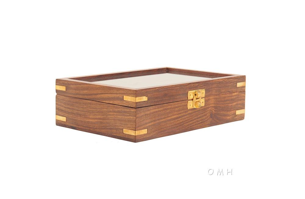 Wooden Game Set with Brass Goblet