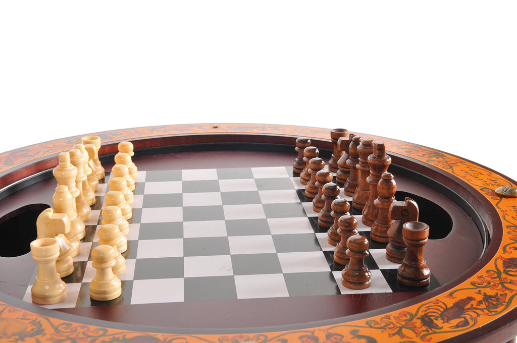 Red Globe 13 inches with chess holder