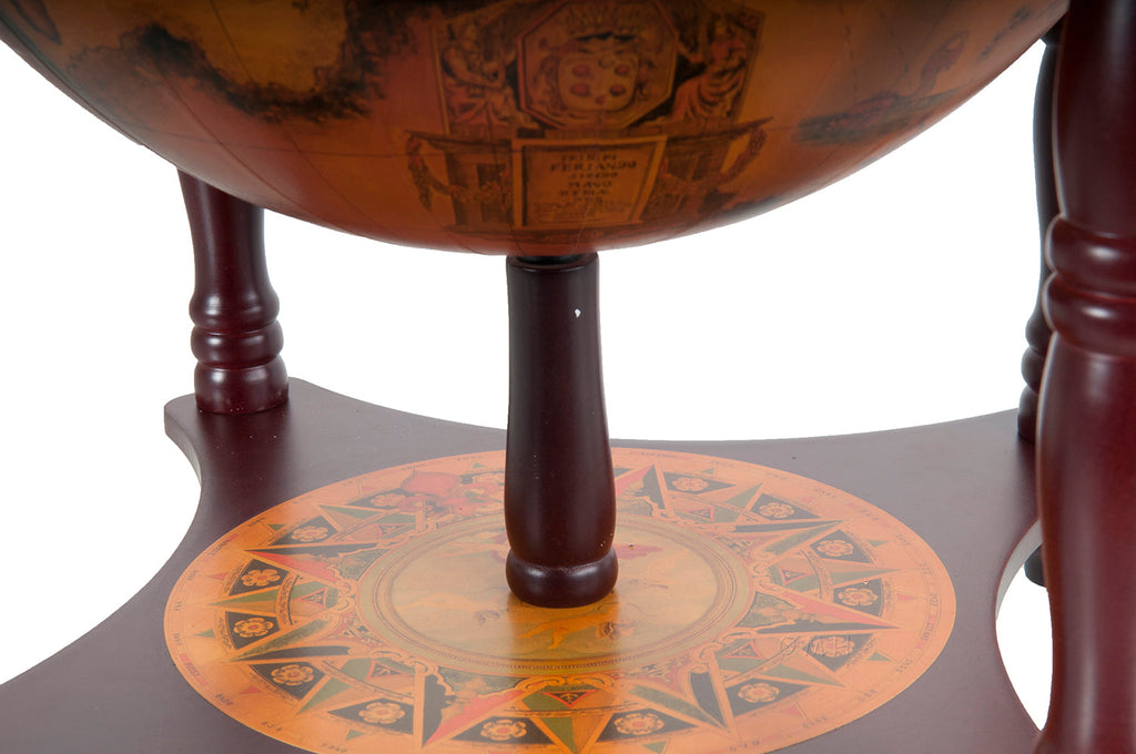 Red Globe 13 inches with chess holder