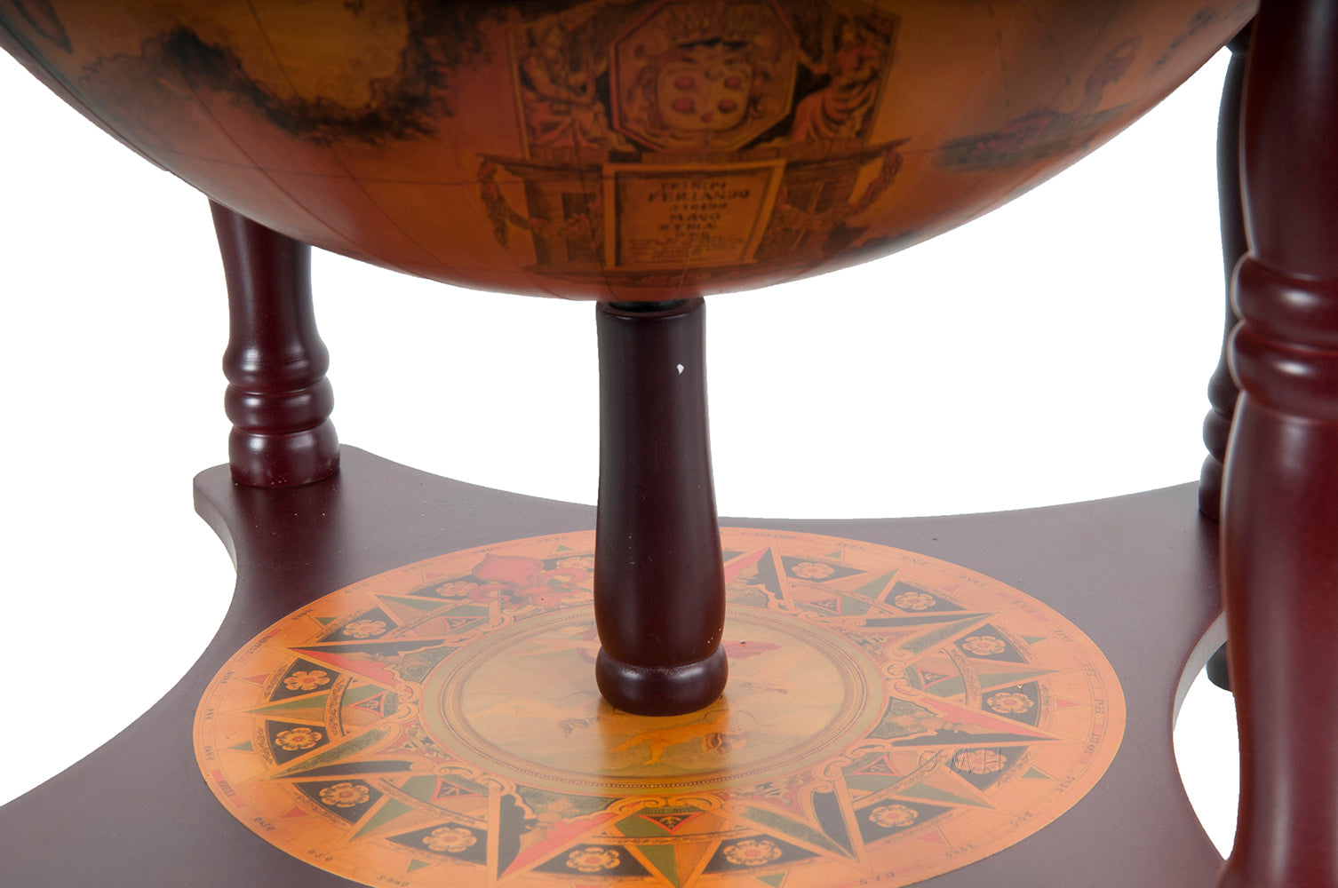 Red Globe 13 inches with chess holder