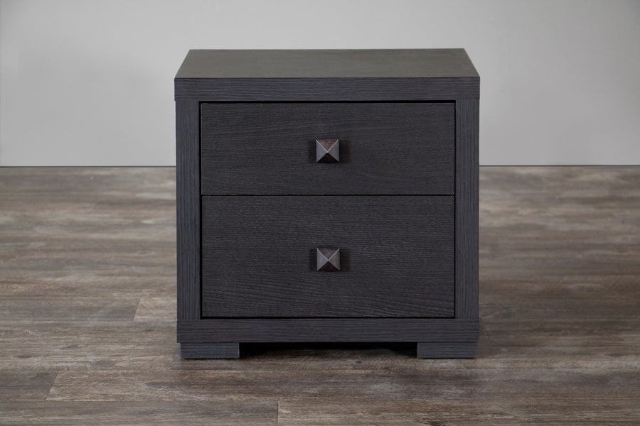 Baxton Studio Espresso Silverstone Modern Nightstand
