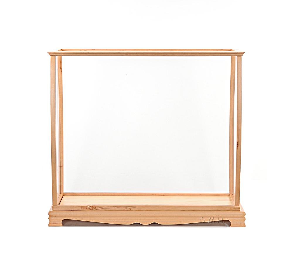 Display Case for Midsize Tall Ship Clear Finish