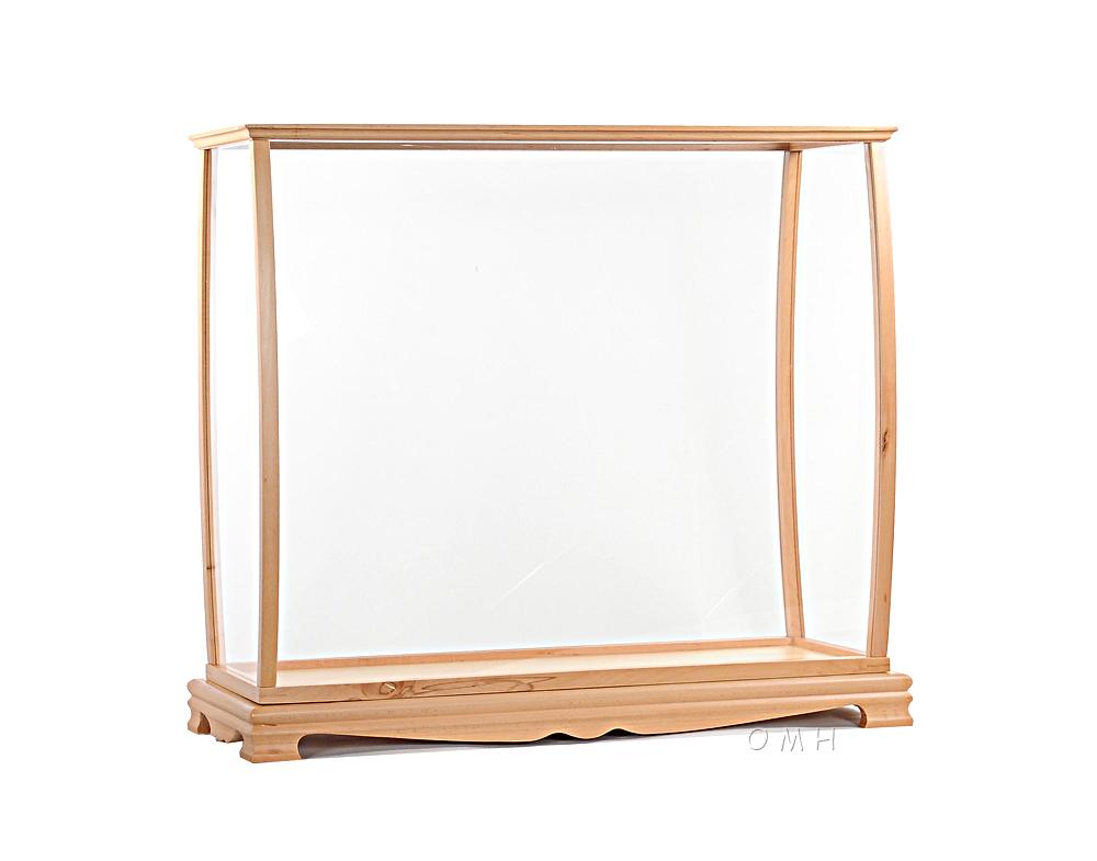 Display Case for Midsize Tall Ship Clear Finish