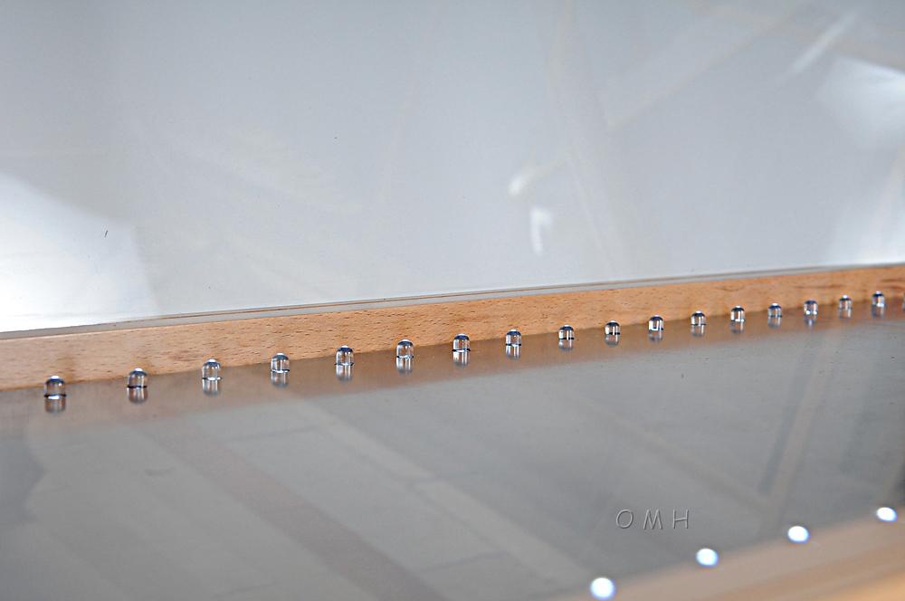 Floor Display Case Clear Finish with LED Lights
