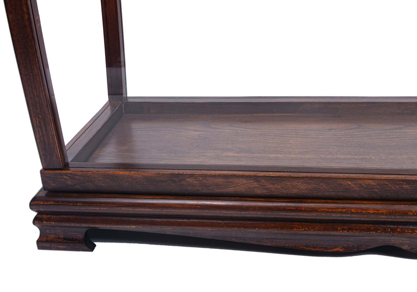 Table Top Display Case Classic Brown
