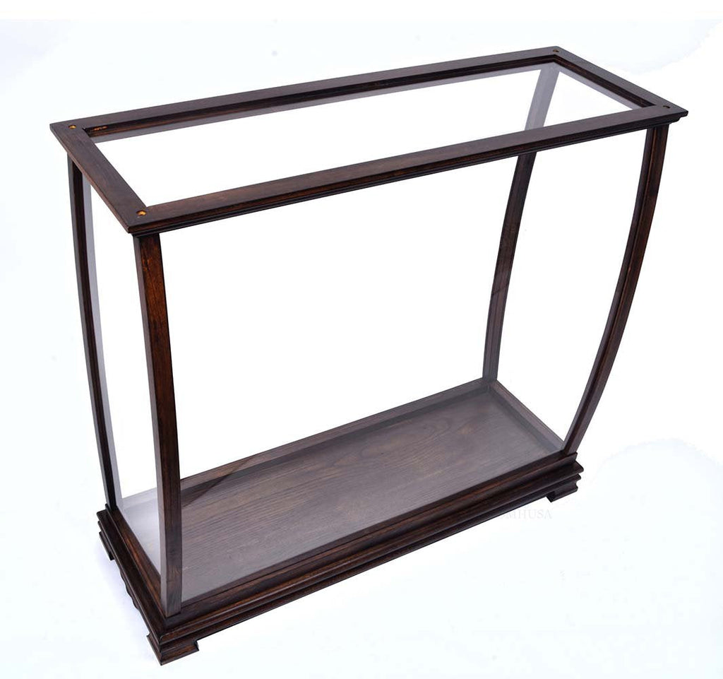 Display Case for Midsize Tall Ship Classic Brown