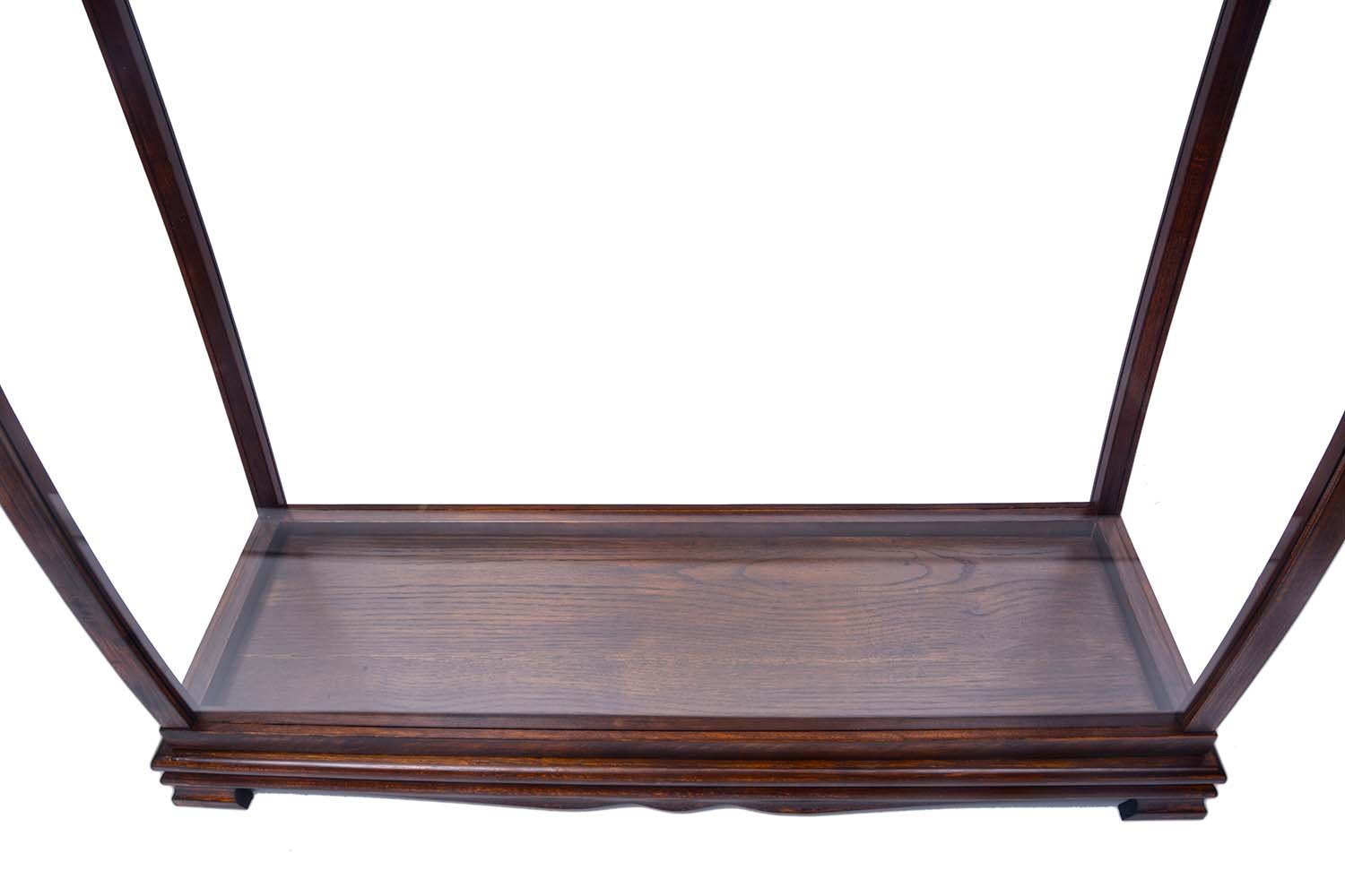 Display Case for Midsize Tall Ship Classic Brown