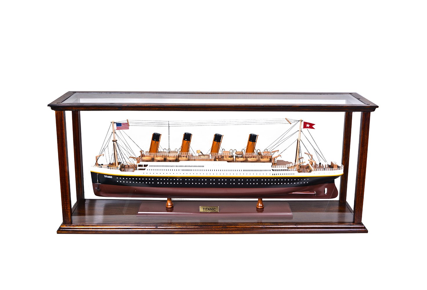Display Case for Cruise Liner Midsize Classic Brown