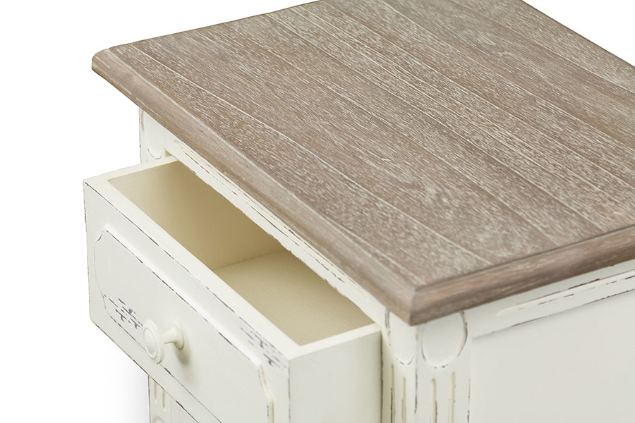 Baxton Studio Anjou Traditional French Accent Nightstand