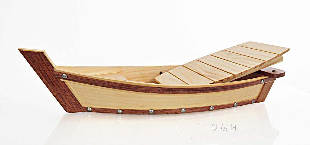 Wooden Sushi Boat Serving Tray Small