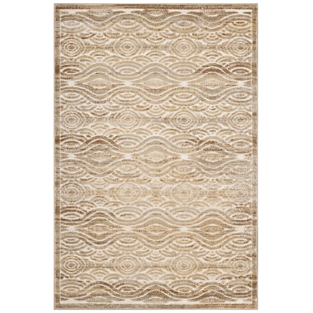 Kennocha Rustic Vintage Abstract Waves 8x10 Area Rug by Modway