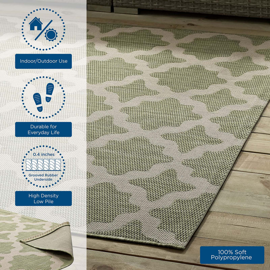 Cerelia Moroccan Trellis Indoor and Outdoor 4x6 Area Rug by Modway