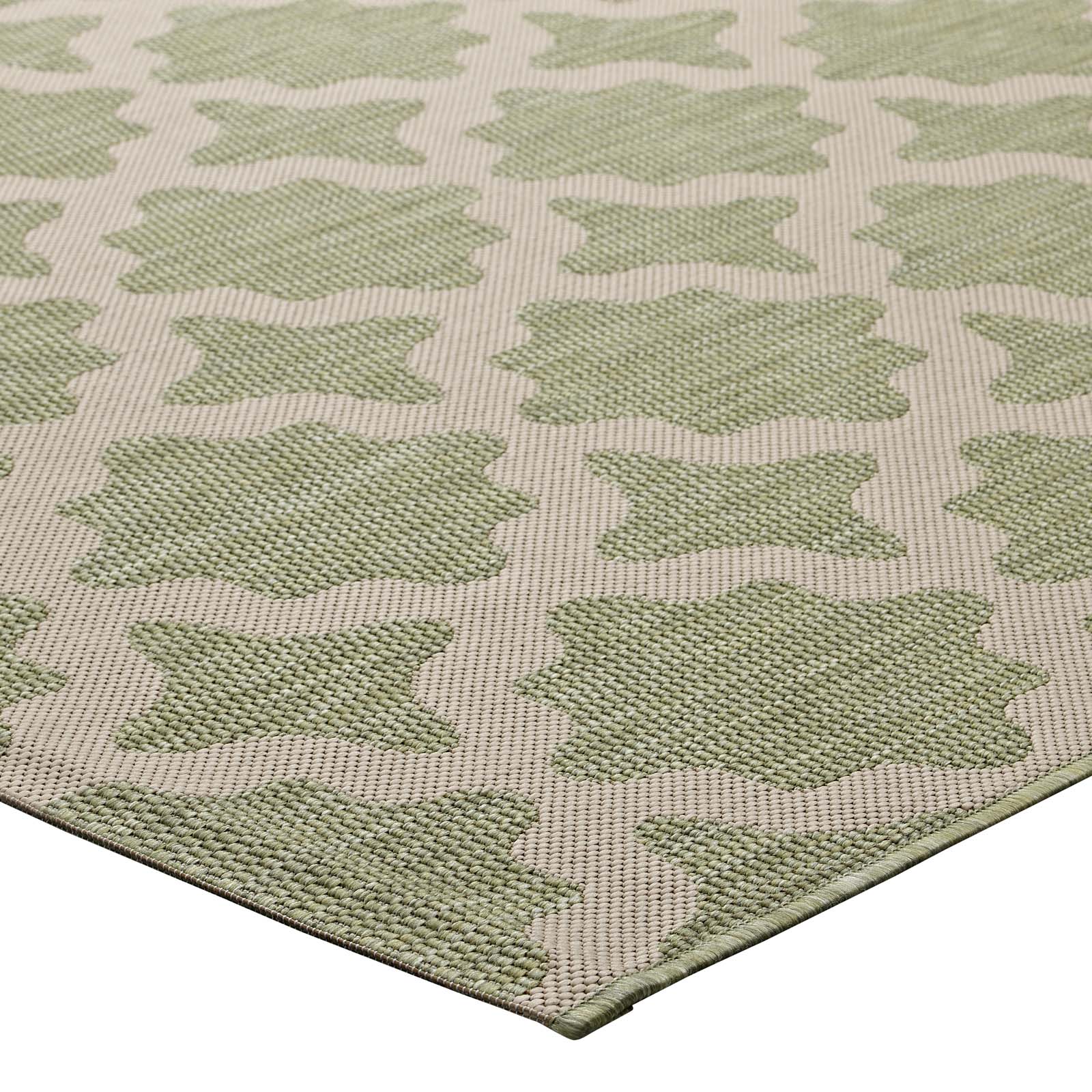 Cerelia Moroccan Trellis Indoor and Outdoor 9x12 Area Rug by Modway