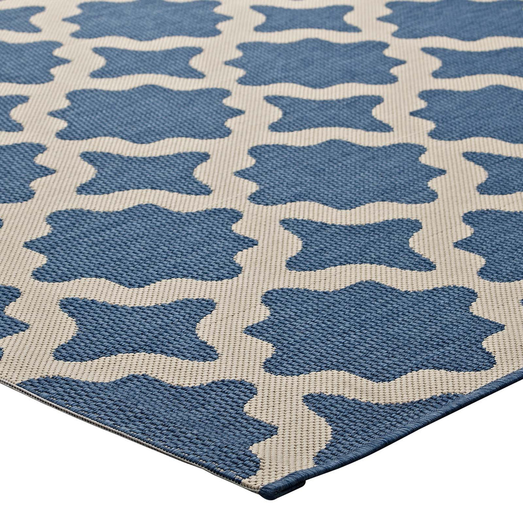 Cerelia Moroccan Trellis Indoor and Outdoor 9x12 Area Rug by Modway