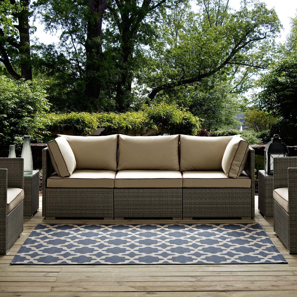 Cerelia Moroccan Trellis Indoor and Outdoor 9x12 Area Rug by Modway