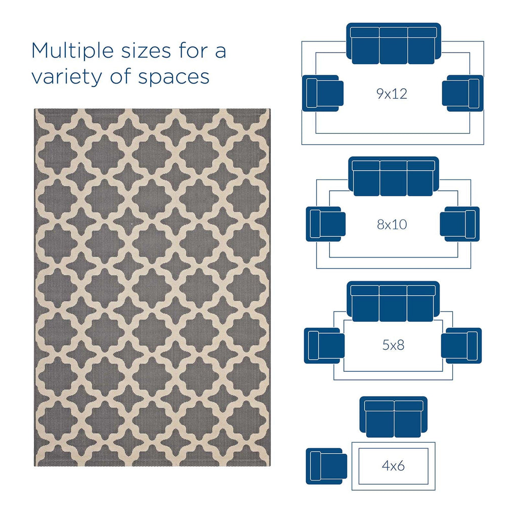 Cerelia Moroccan Trellis Indoor and Outdoor 4x6 Area Rug by Modway