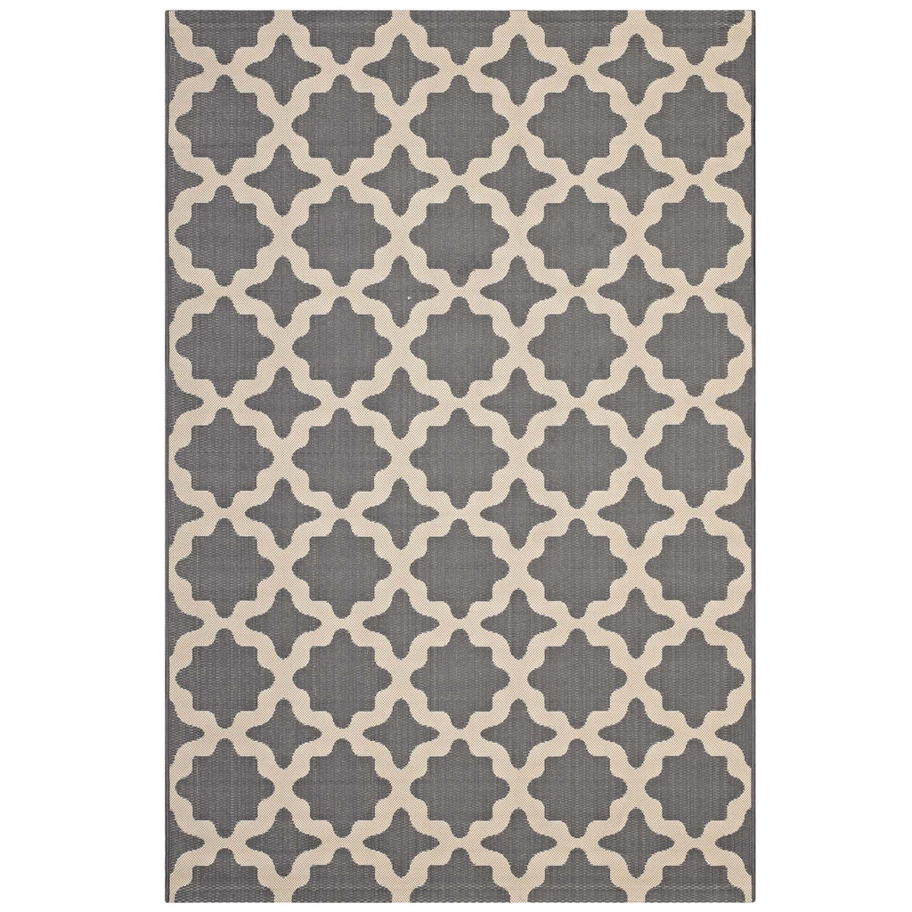 Cerelia Moroccan Trellis Indoor and Outdoor 9x12 Area Rug by Modway