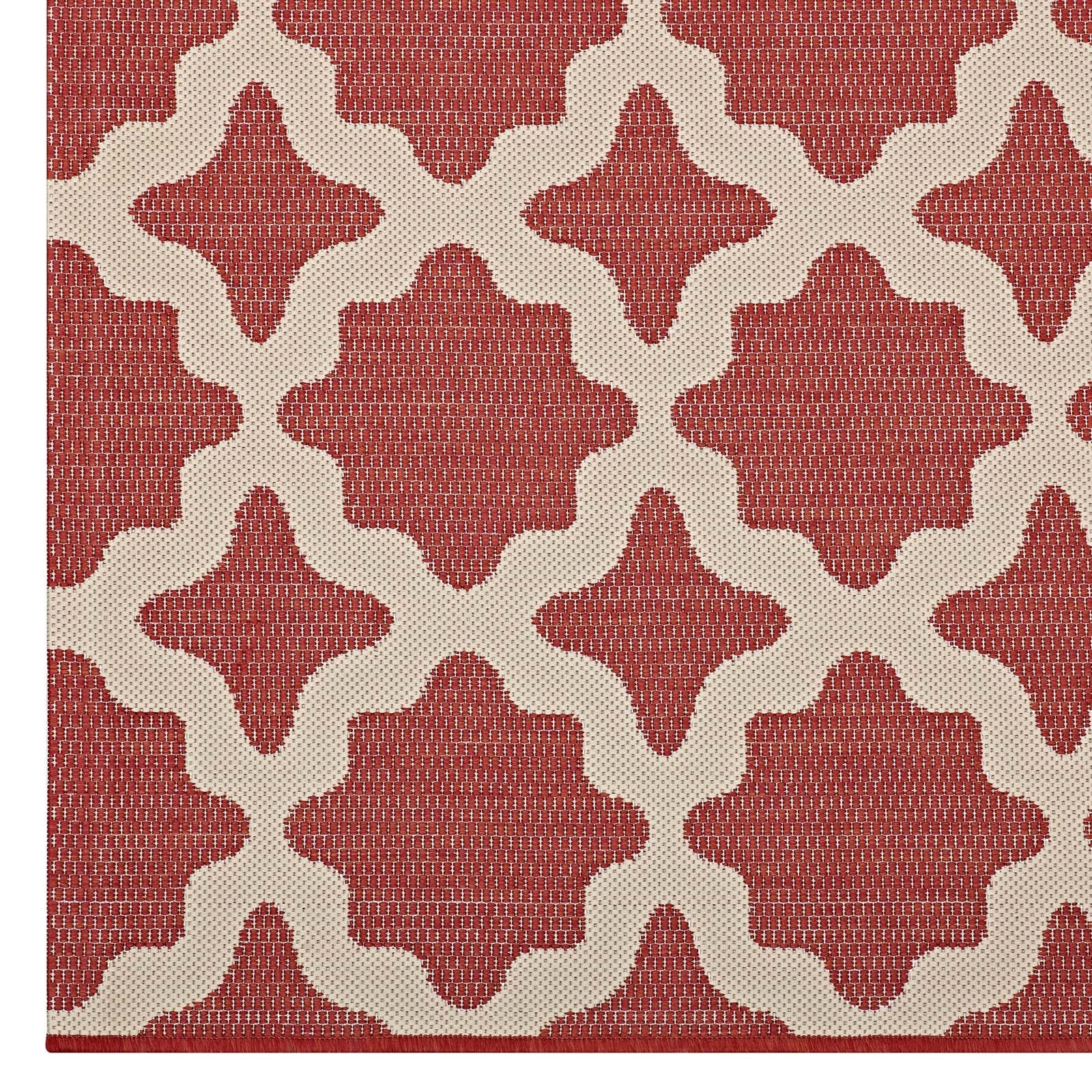 Cerelia Moroccan Trellis Indoor and Outdoor 9x12 Area Rug by Modway
