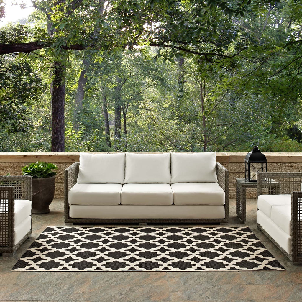 Cerelia Moroccan Trellis Indoor and Outdoor 4x6 Area Rug by Modway