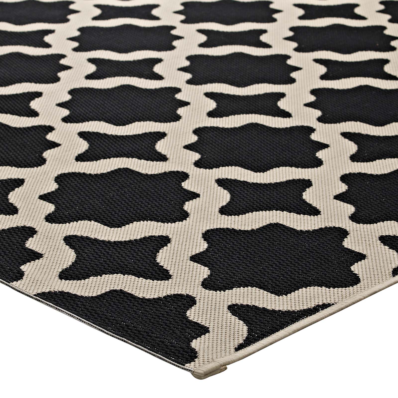 Cerelia Moroccan Trellis Indoor and Outdoor 9x12 Area Rug by Modway