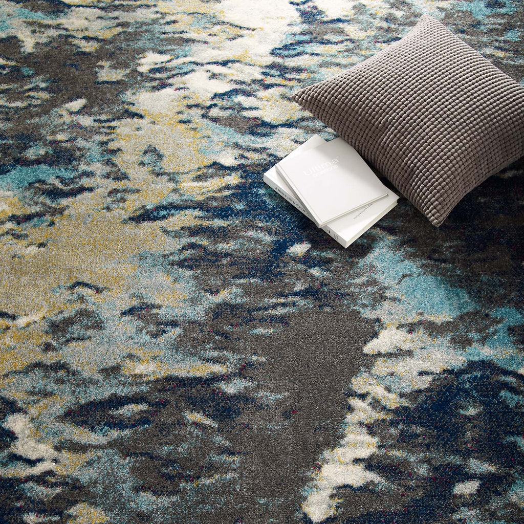 Entourage Foliage Contemporary Modern Abstract 8x10 Area Rug by Modway