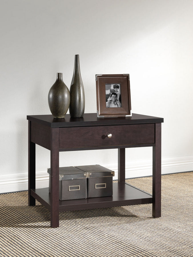 Baxton Studio Nashua Brown Modern Accent Table and Nightstand