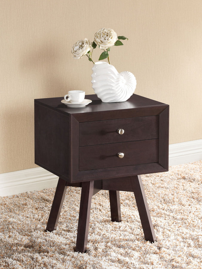 Baxton Studio Warwick Brown Modern Accent Table and Nightstand