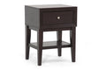 Baxton Studio Gaston Brown Modern Accent Table and Nightstand
