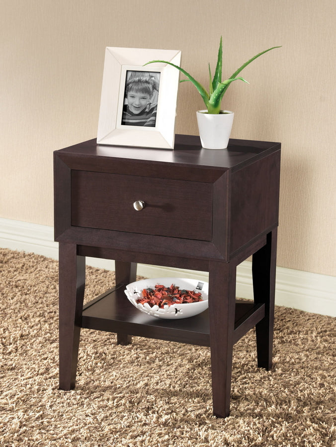 Baxton Studio Gaston Brown Modern Accent Table and Nightstand