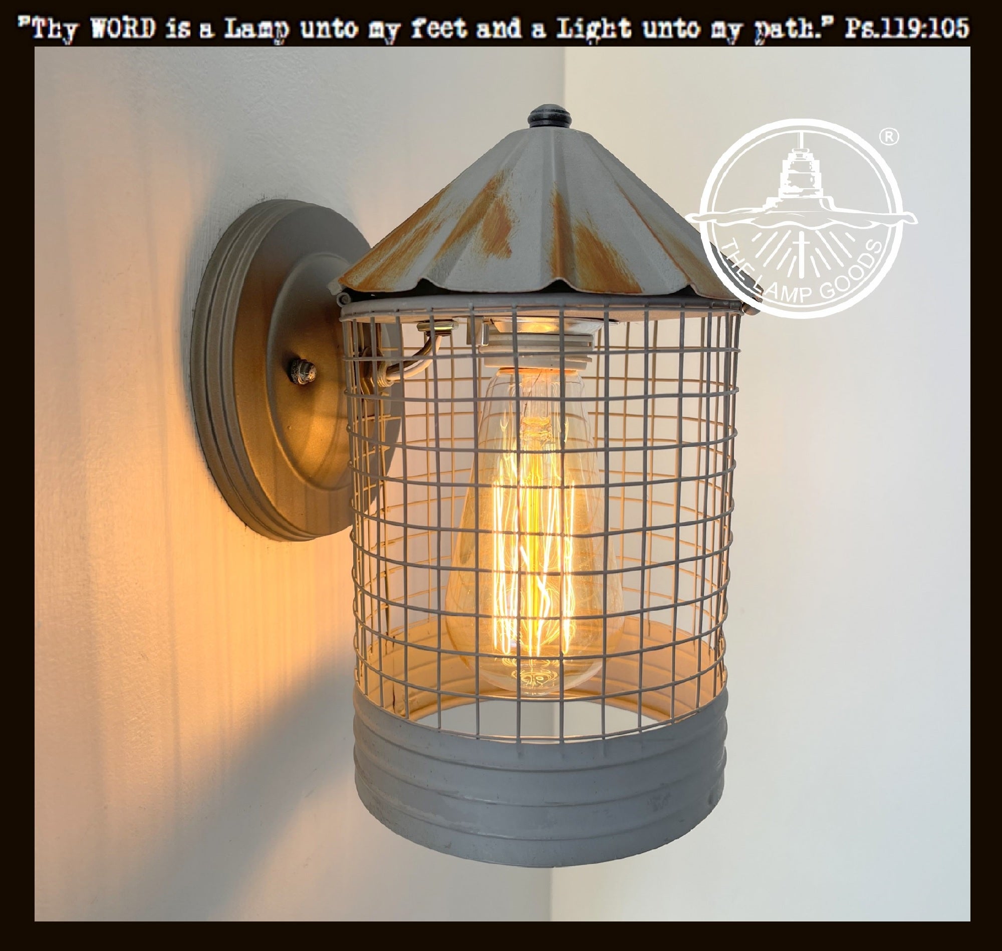 Silo Farmhouse Barn Silver Wall Sconce Light Fixture