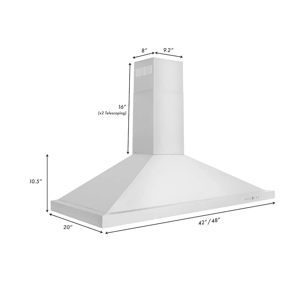 ZLINE 48" Bundle Range RA-48 & Range Hood KB-48, 2KP-RABGRH48