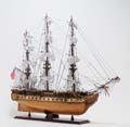 USS Constitution Large With Table Top Display Case