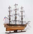 USS Constitution Large With Table Top Display Case
