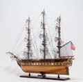 USS Constitution Large With Table Top Display Case