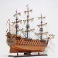 HMS Victory Midsize With Display Case Front Open