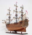 HMS Victory Midsize With Display Case Front Open