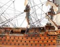 HMS Victory Midsize With Display Case Front Open