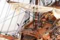 HMS Victory Midsize With Display Case Front Open