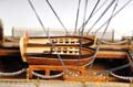 HMS Victory Midsize With Display Case Front Open