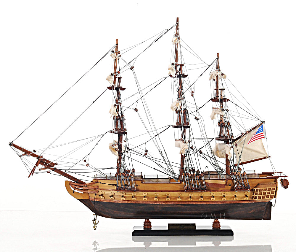 USS Constitution Small with Display Case