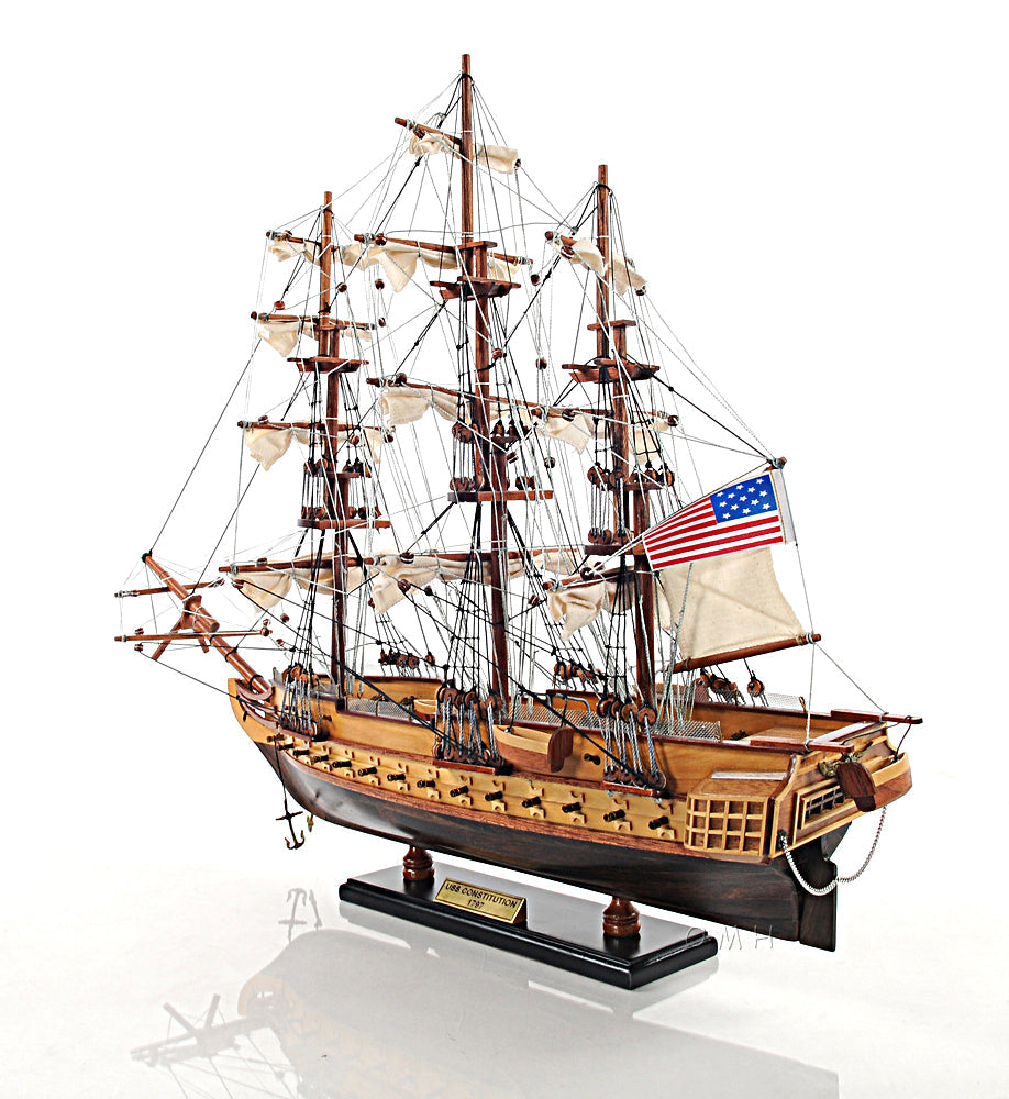 USS Constitution Small with Display Case