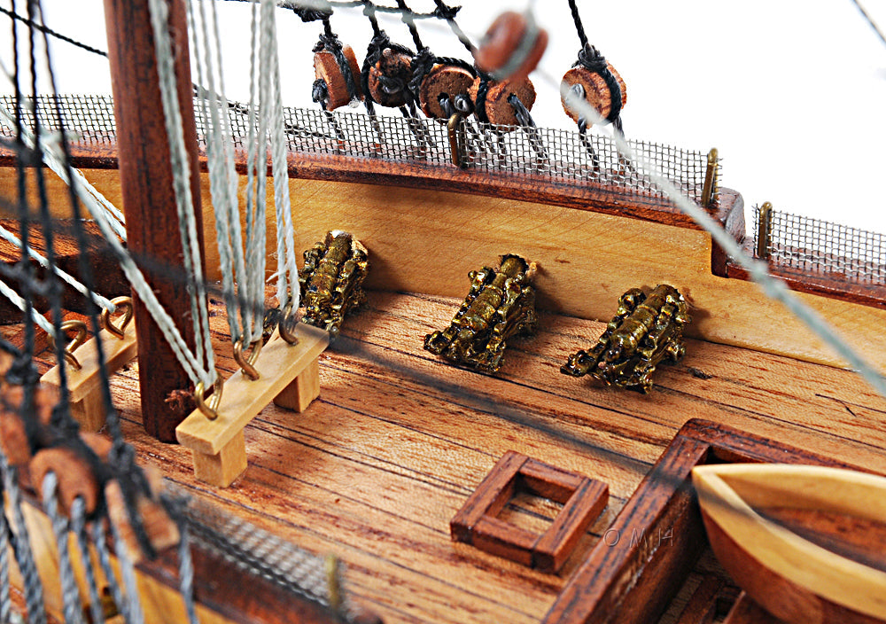 USS Constitution Small with Display Case