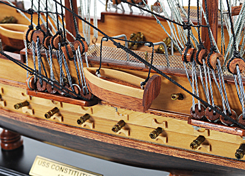 USS Constitution Small with Display Case