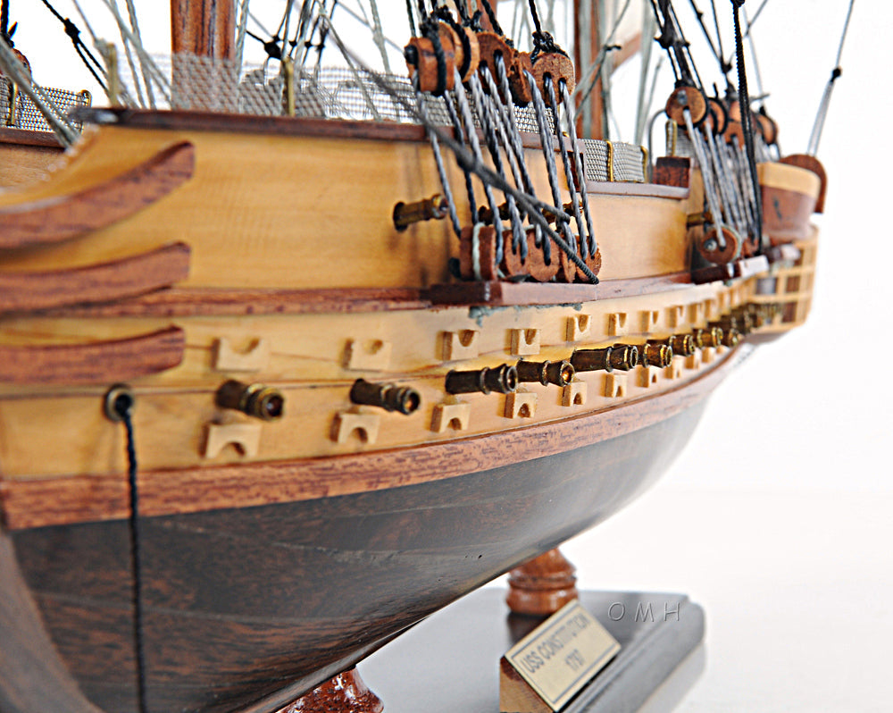USS Constitution Small with Display Case